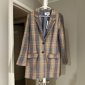 Steve Madden plaid coat